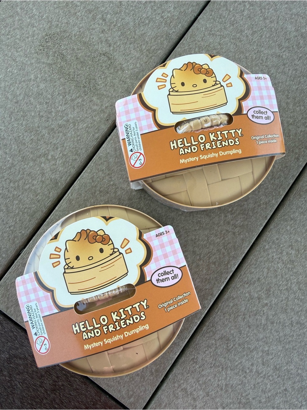 Hello Kitty Mystery Squishy Dumpling - Beige and Brown Packaging